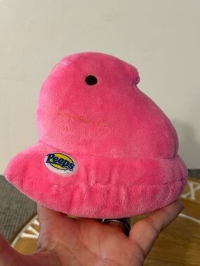 Peeps Plush Chick  pink cute for Easter basket or shelf decor